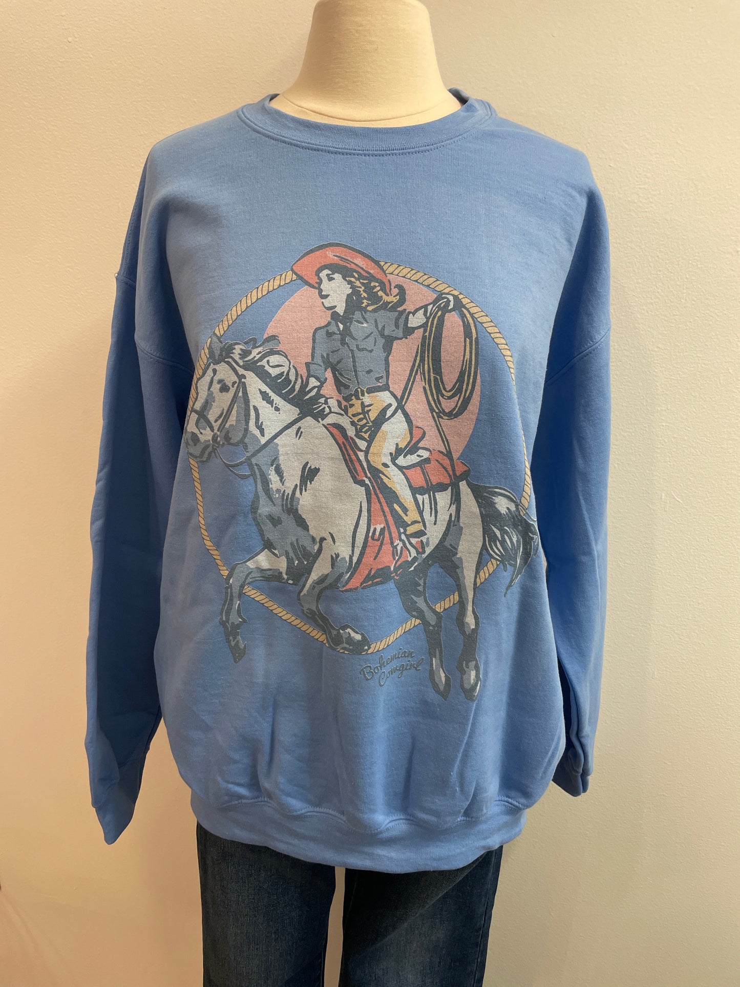Roping Cowgirl Sweatshirt