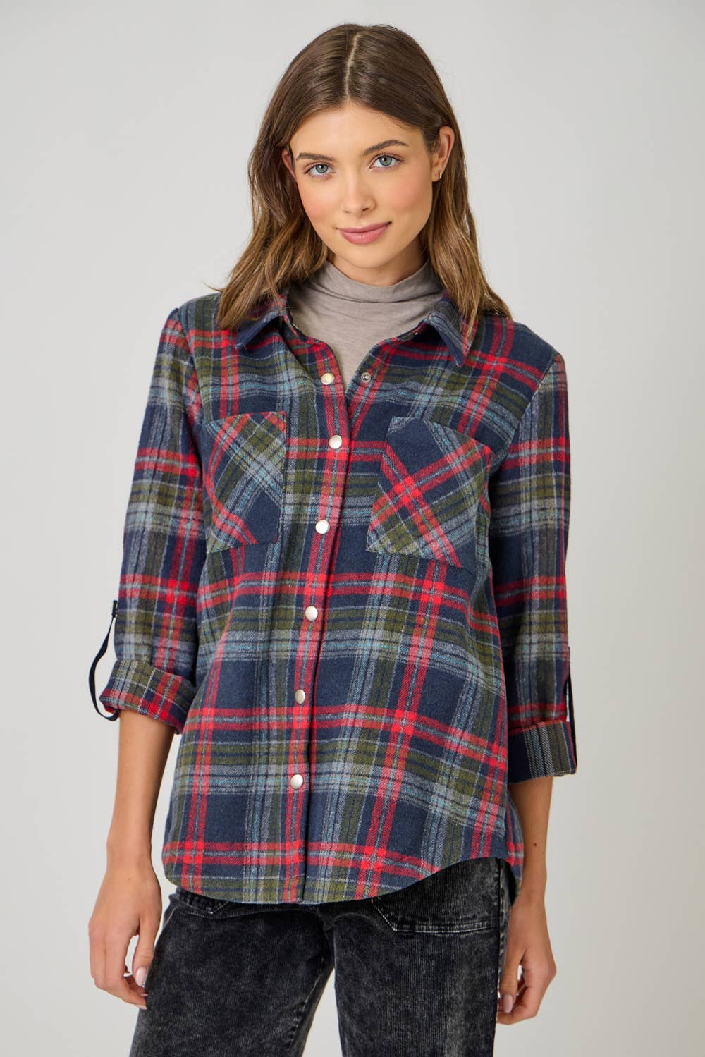 Plaid Shirt Jacket