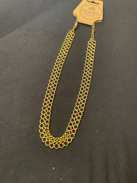 Wide Linked Chain Choker