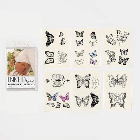 Butterfly Dreams Temporary Tattoo Pack INKED by Dani