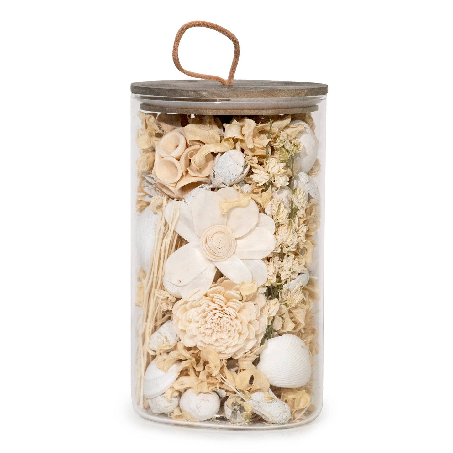 White Selenite & Sandalwood Potpourri Jar Andaluca
