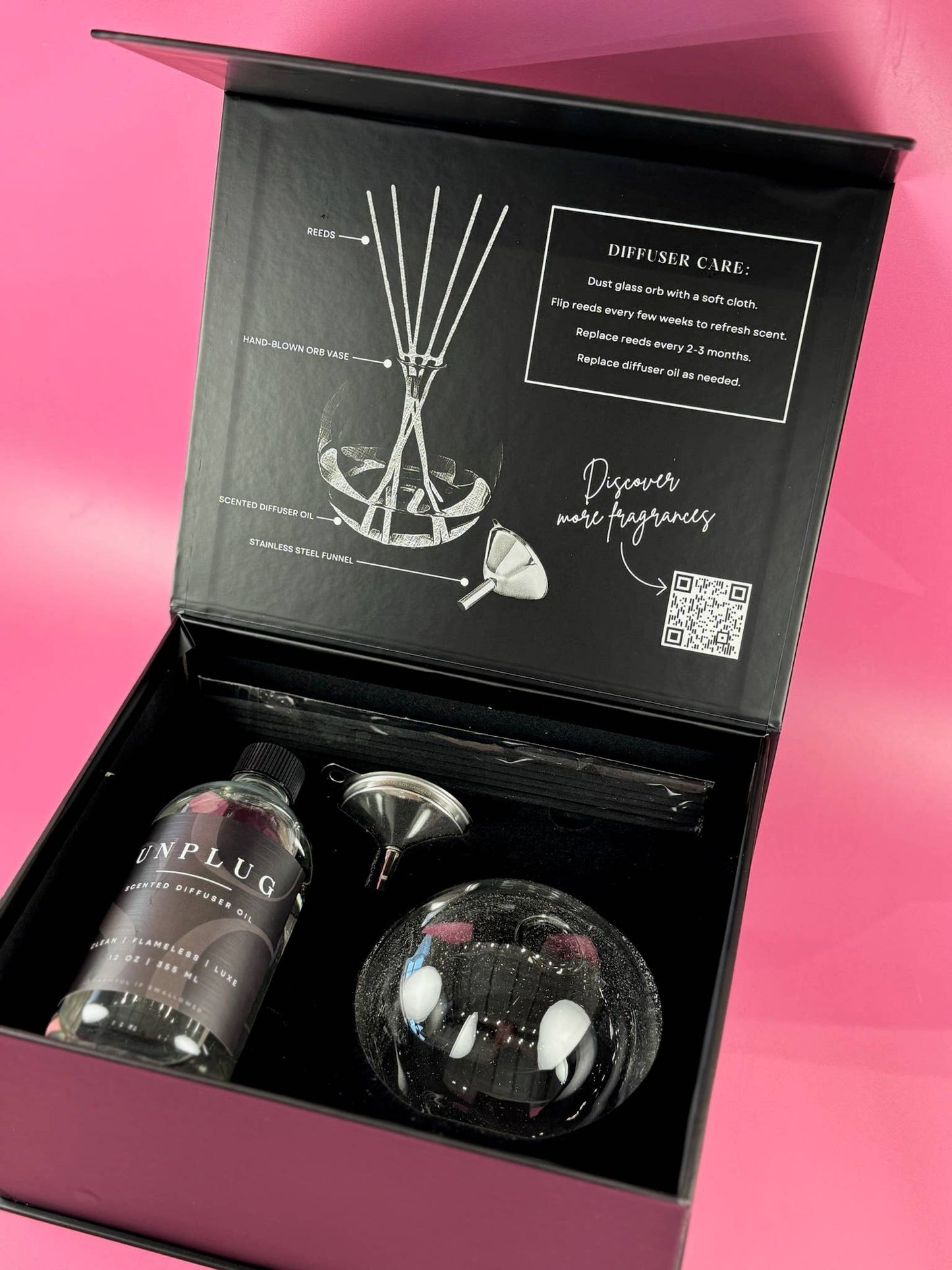 Luxe Reed Diffuser I Oil Diffuser Set Unplug Soy Candles