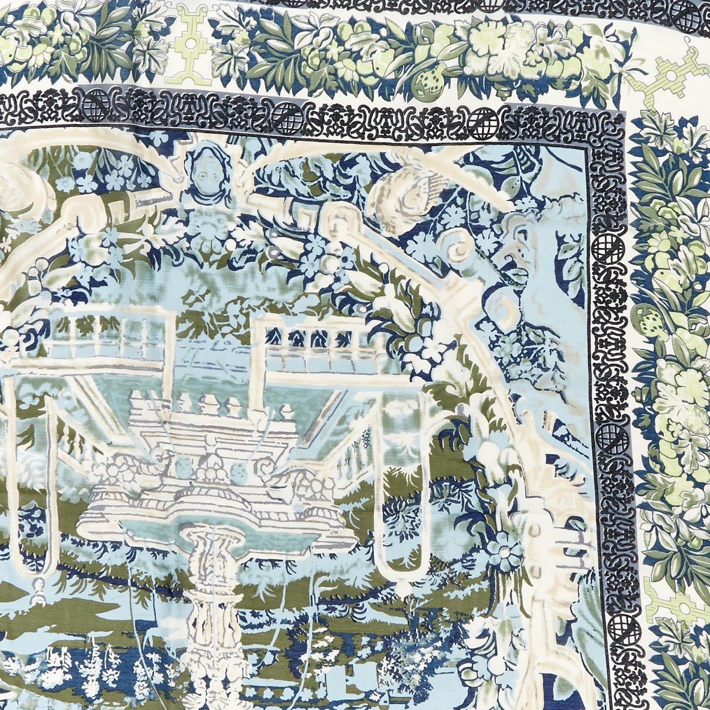 Tapestry Sea Print Short Kimono Two's Company