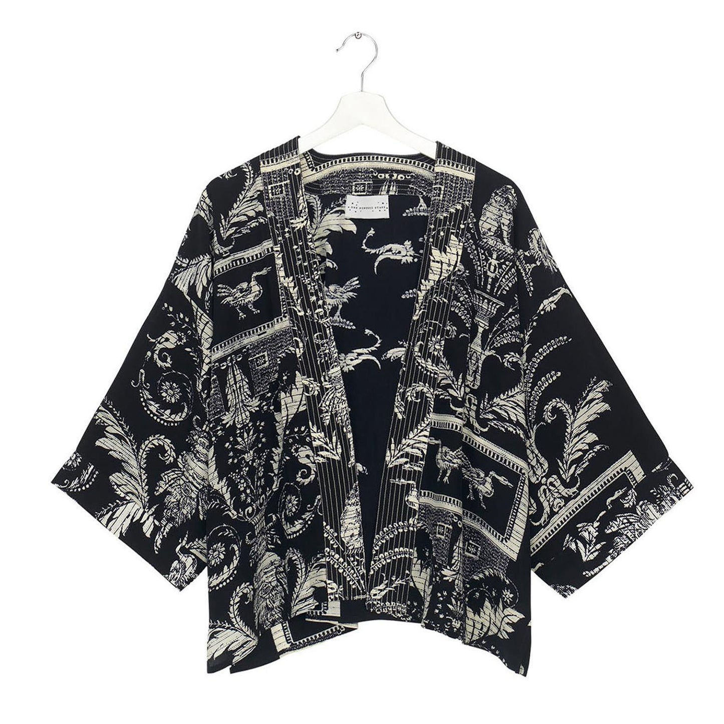 Vintage Damask Short Kimono