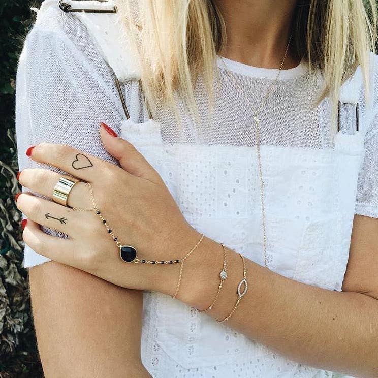 Black and White Temporary Tattoo Pack INKED by Dani