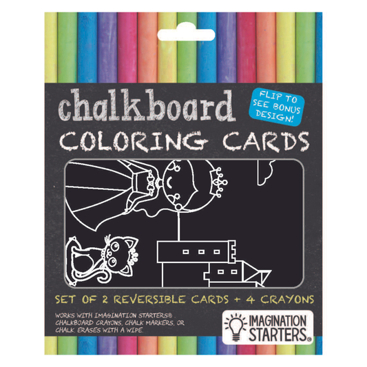 Chalkboard MiniMats Princess & Butterfly Coloring Kit Imagination Starters