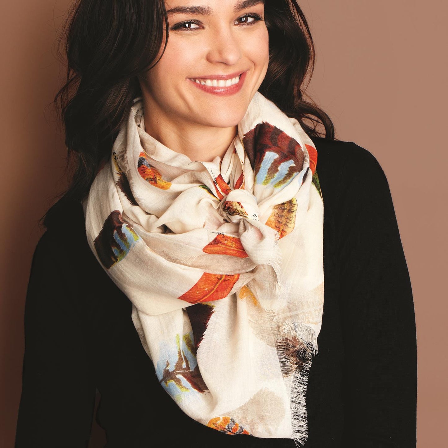 Falling Feathers Scarf Two's Company