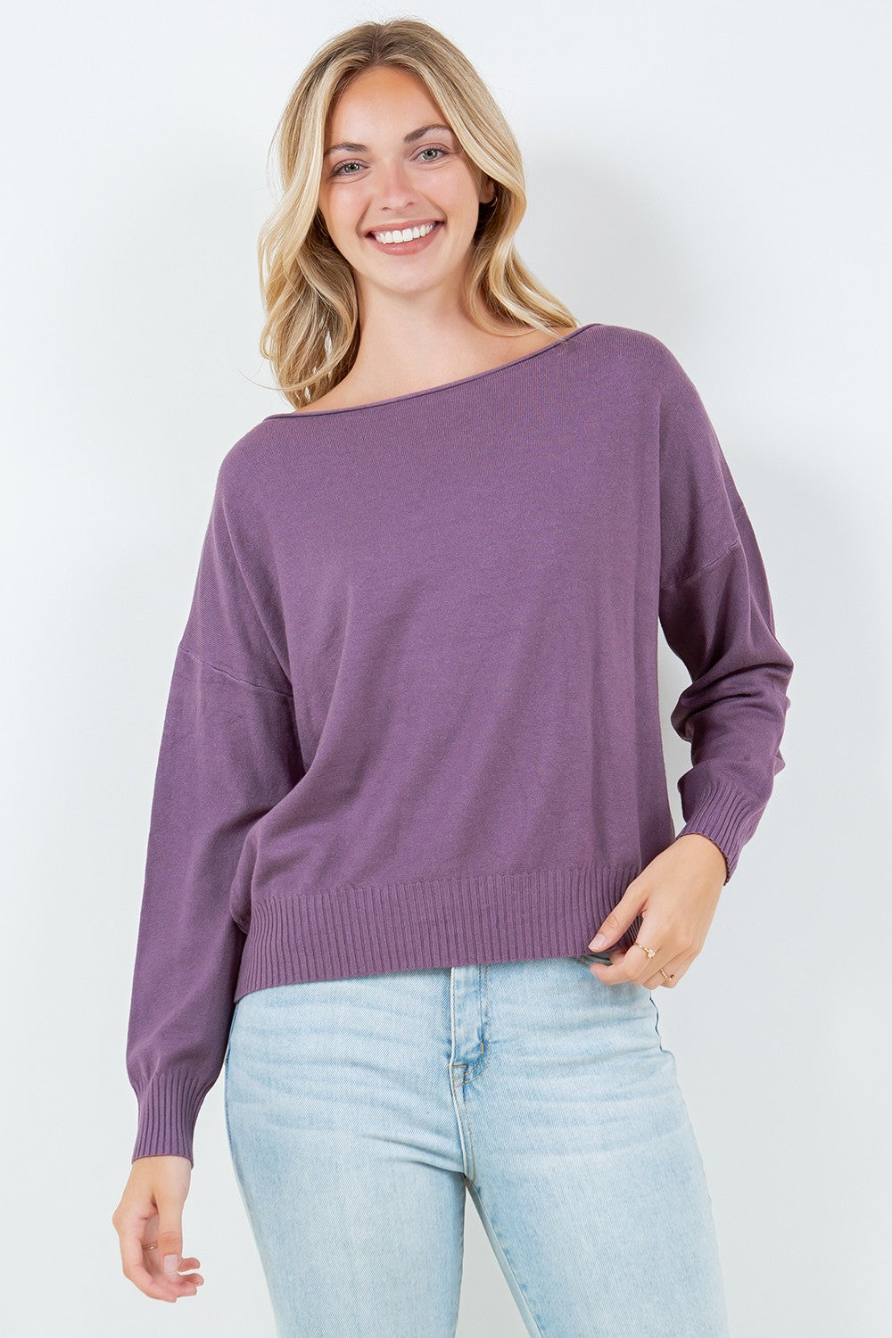 Boat Neck Pullover Sweater Dreamers by Debut