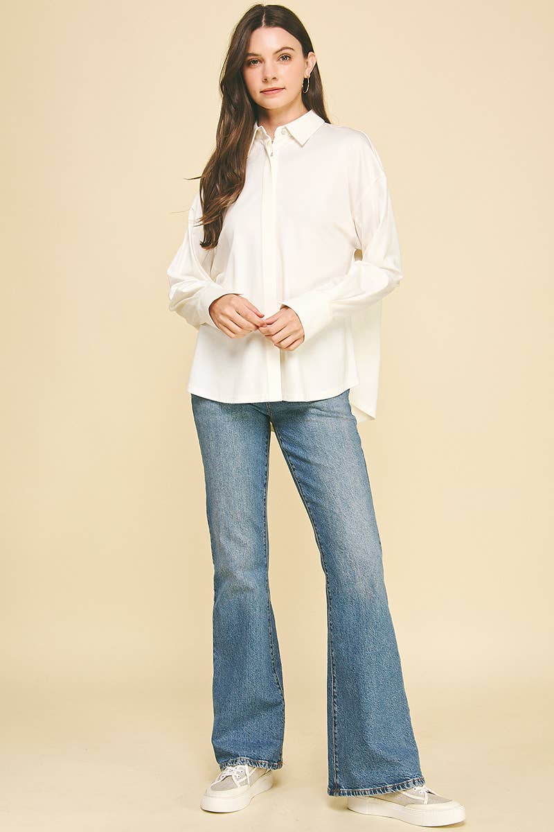 BASIC COLLAR BUTTON DOWN SHIRT