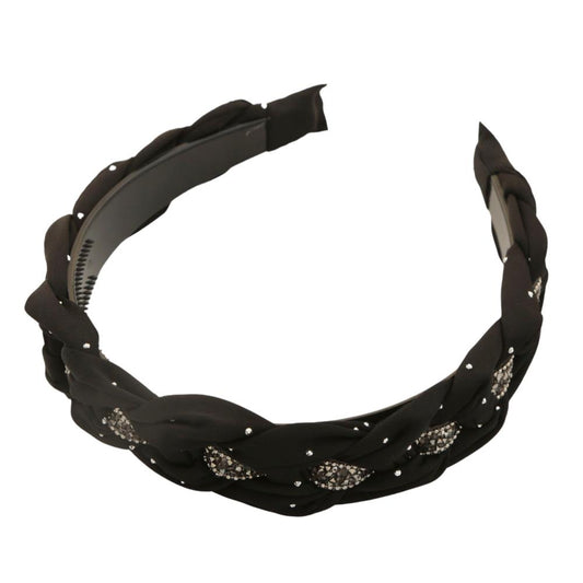Braided Rhinestone Headband