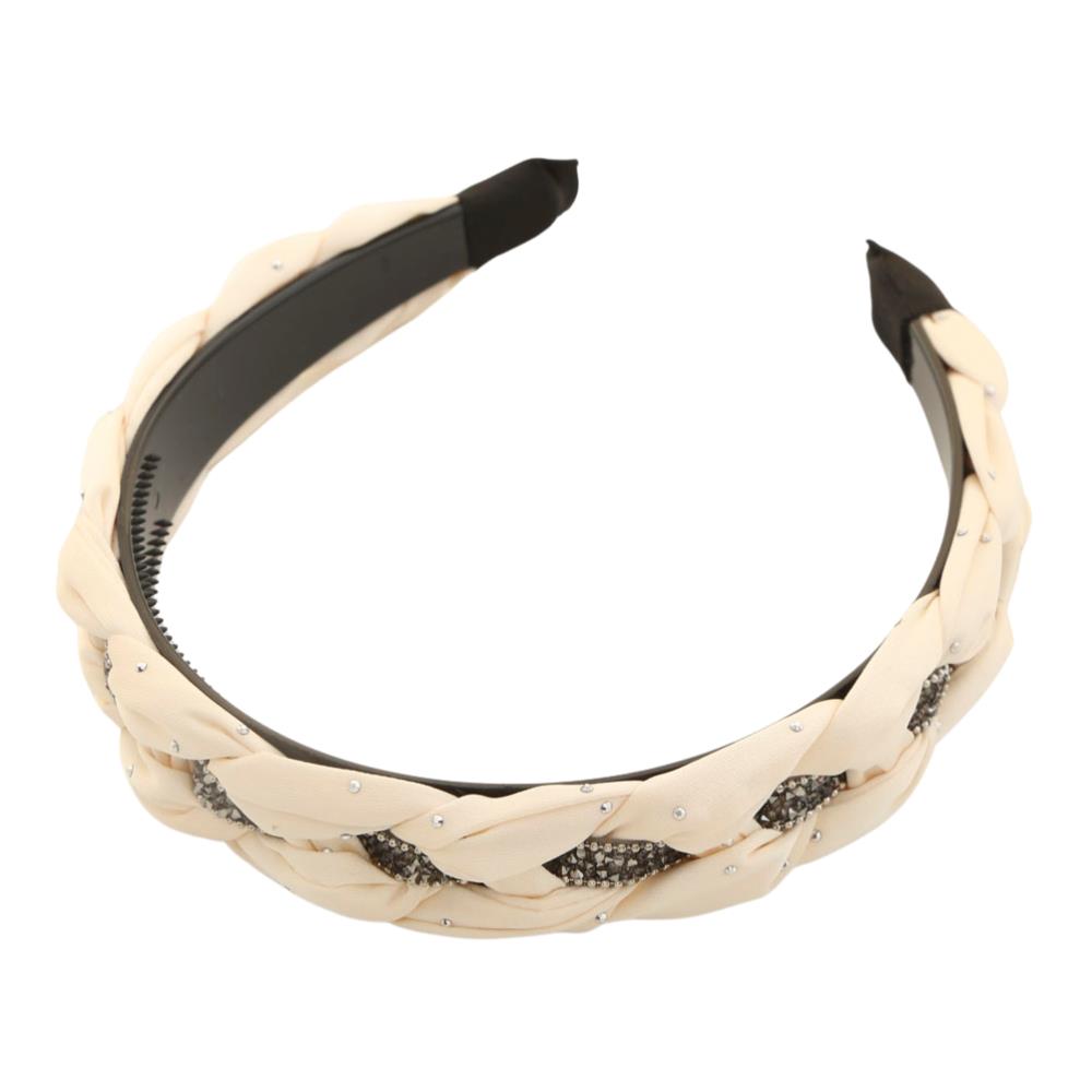 Braided Rhinestone Headband