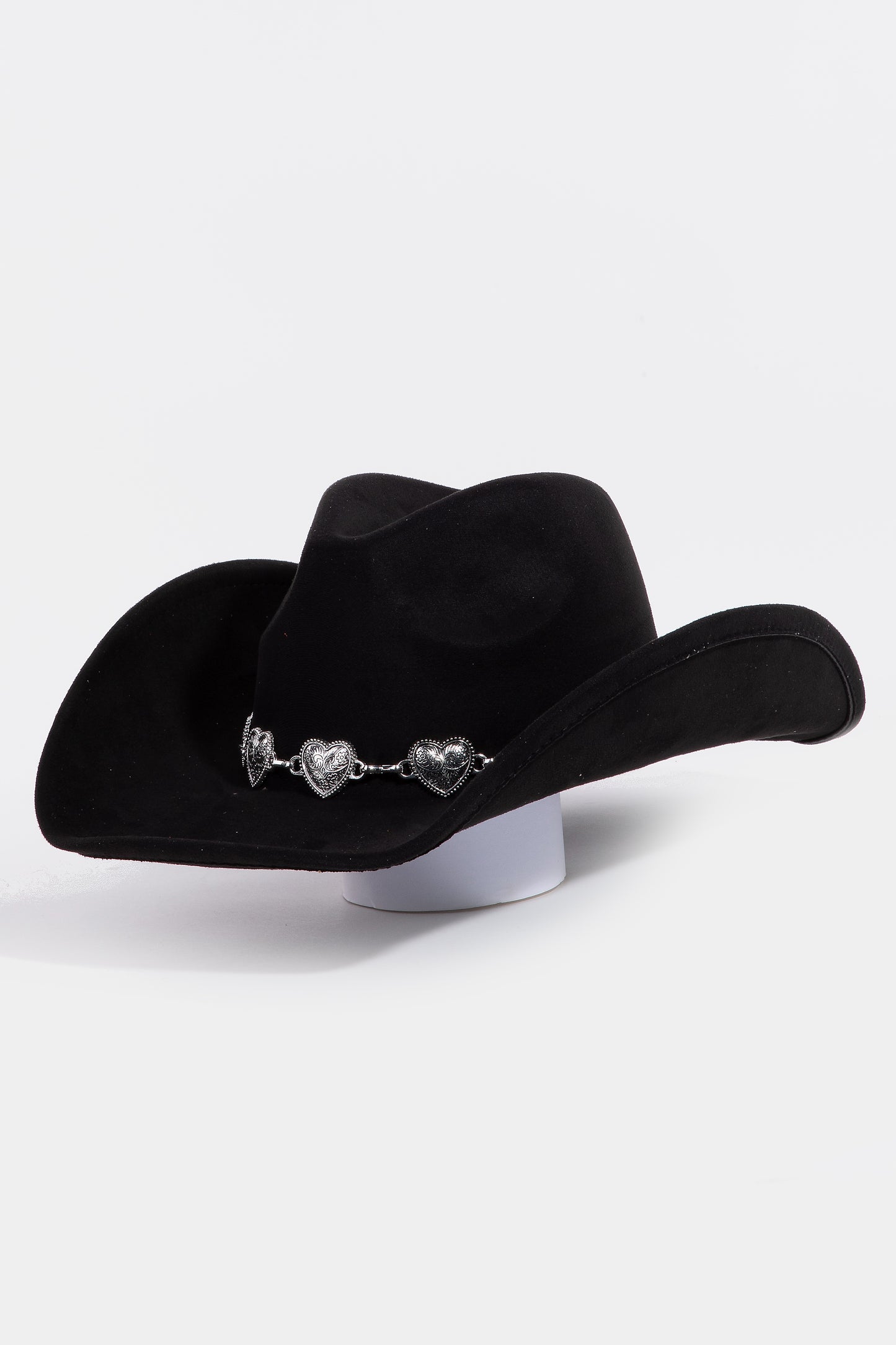 Engraved Heart Chain Cowboy Hat