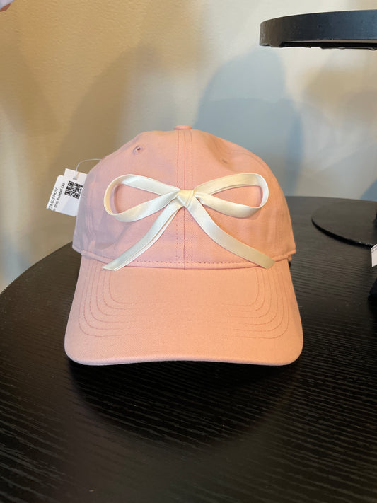 Bowknot Decor Strap Baseball Cap Golden Stella