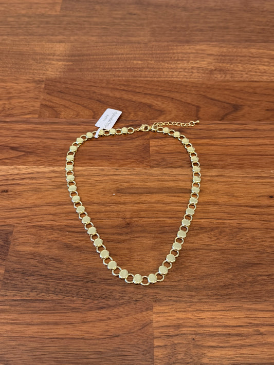 Open and Closed Circle Collar Necklace