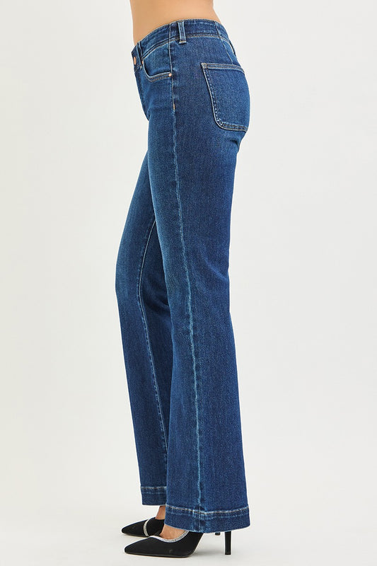 High Rise Tummy Control Bootcut Jeans