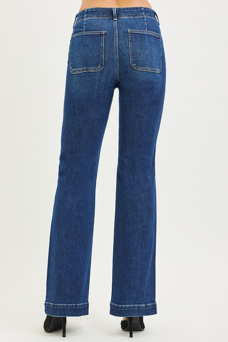 High Rise Tummy Control Bootcut Jeans