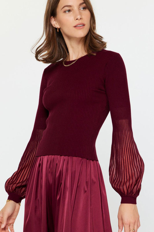 Long Sleeve Round Neck Sweater & Dress Set