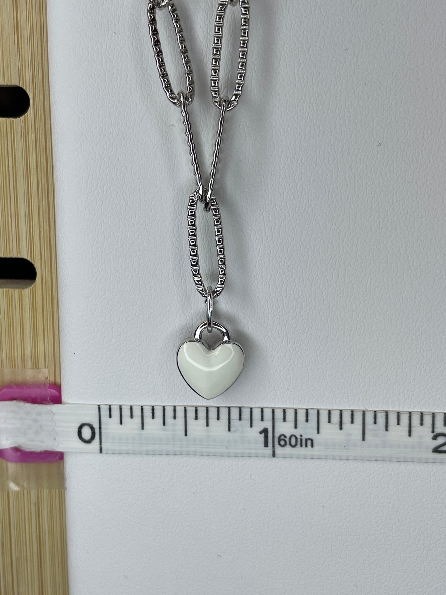 Medium Enamel Coated Puffer Heart Charm