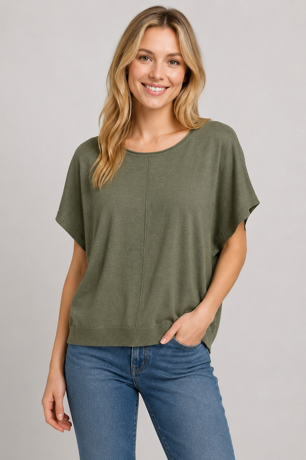 Chic Short Sleeve Sweater