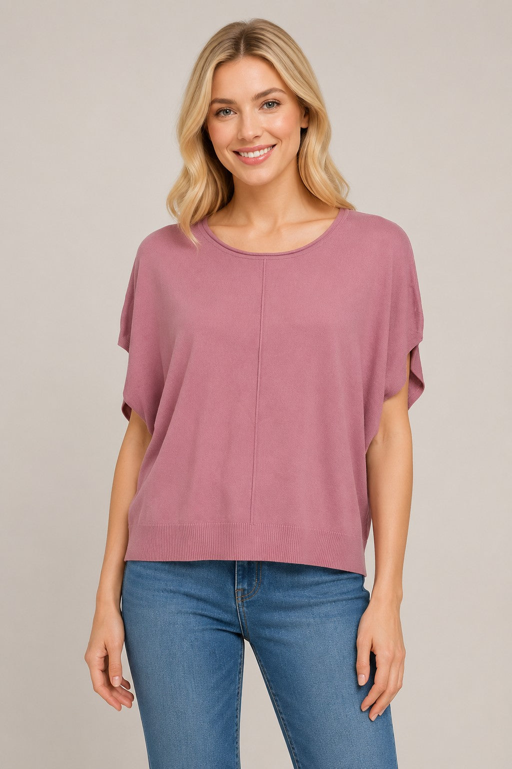 Chic Short Sleeve Sweater
