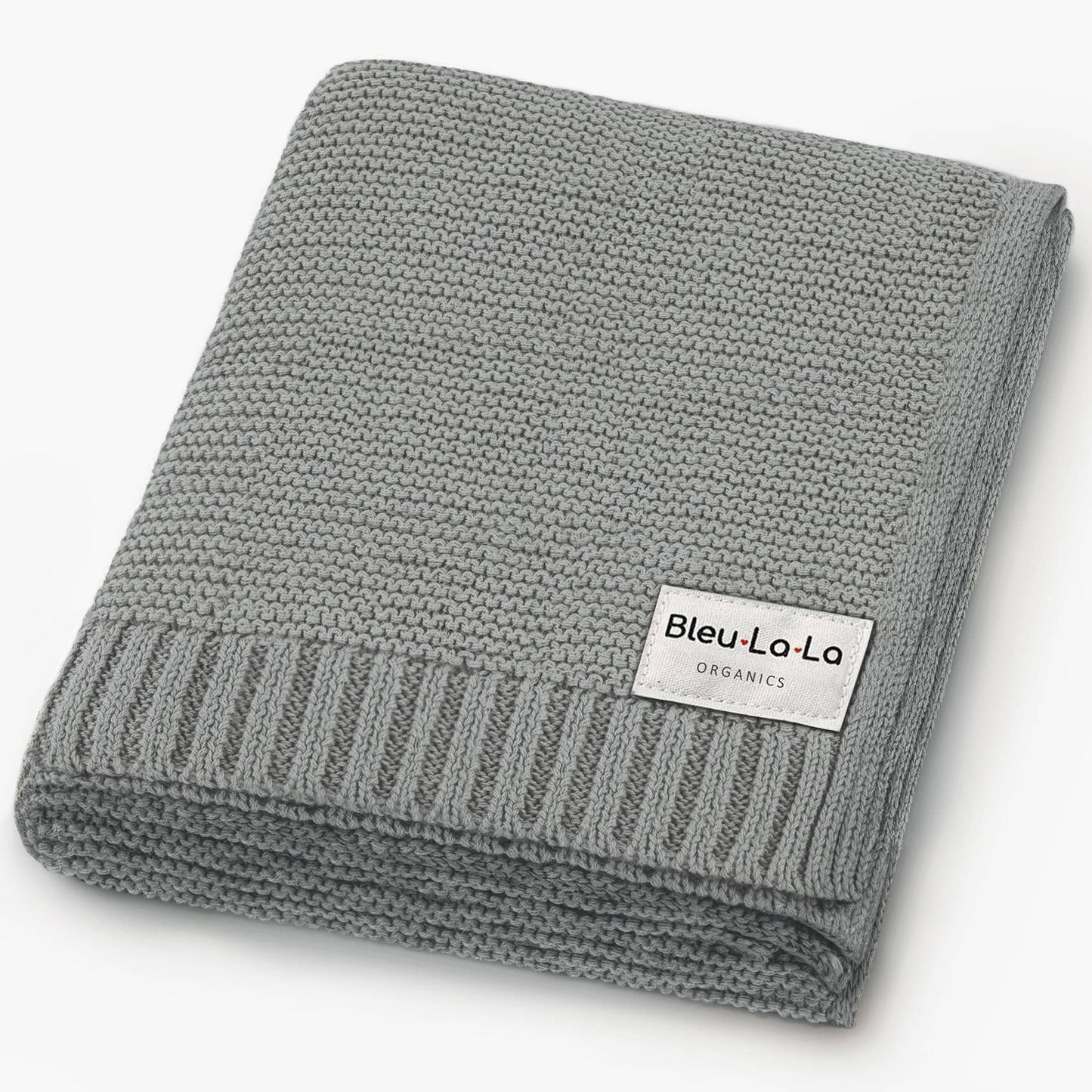 100% Organic Luxury Cotton Swaddle Receiving Baby Blanket Bleu La La