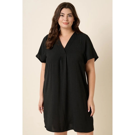 Airflow V-Neck Short Sleeve Dress