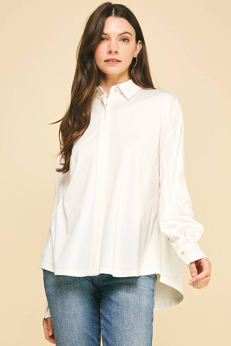 BASIC COLLAR BUTTON DOWN SHIRT