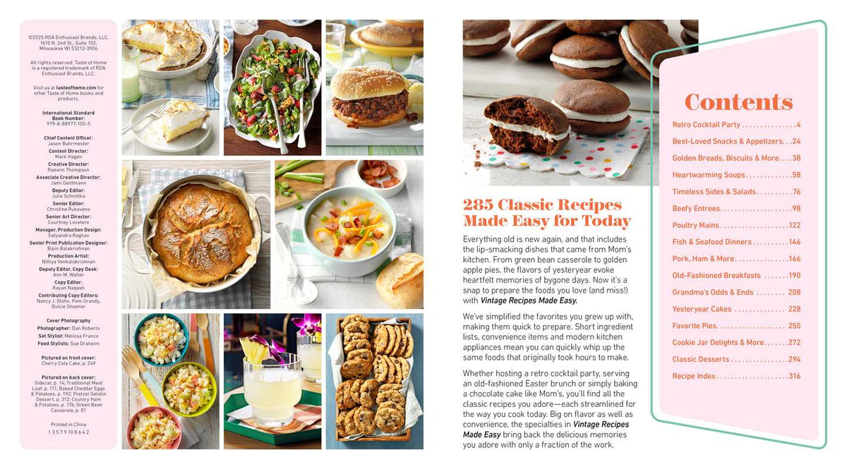 Taste of Home Vintage Recipes Made Easy by