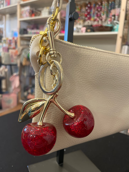 Big Cherry Bag Charm Keychain