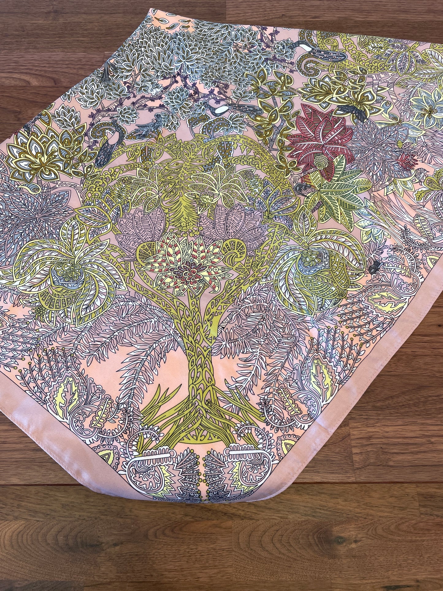 Patterned Silk Scarf Kenze Panne