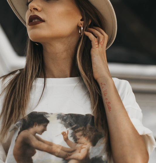 Red Ink Temporary Tattoo Pack INKED by Dani