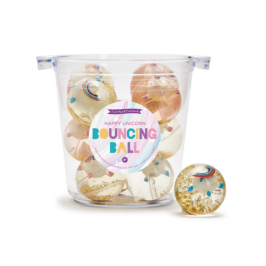 Happy Unicorn and Rainbow Led Bouncing Ball Two's Company