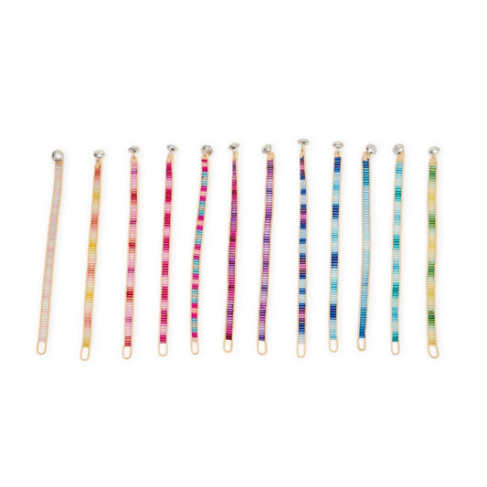 Ombré Color Bar Bead Bracelet Two's Company