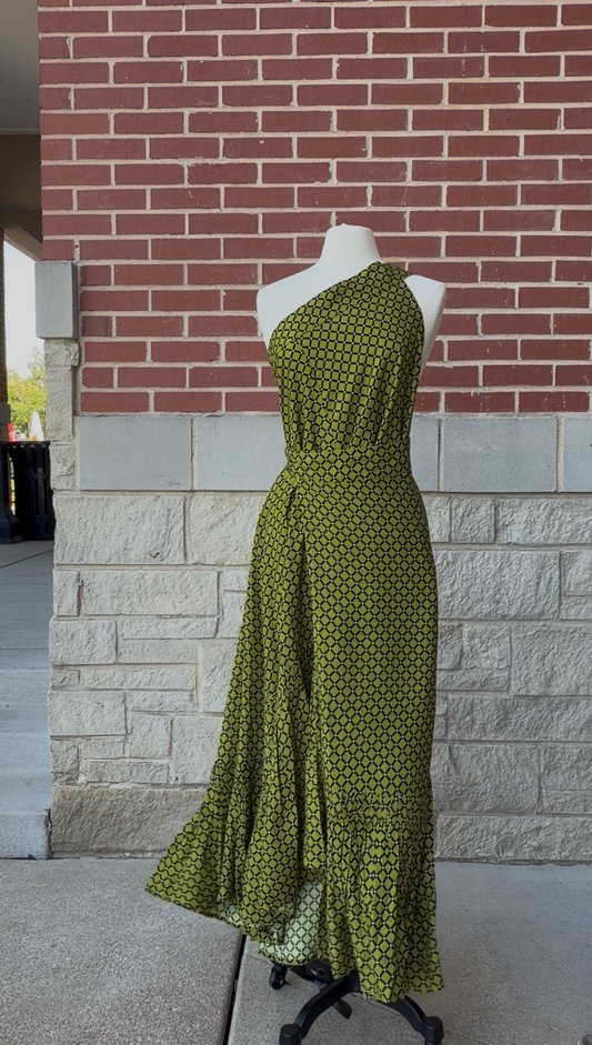Lattice Grid 3-Way Wrap Skirt