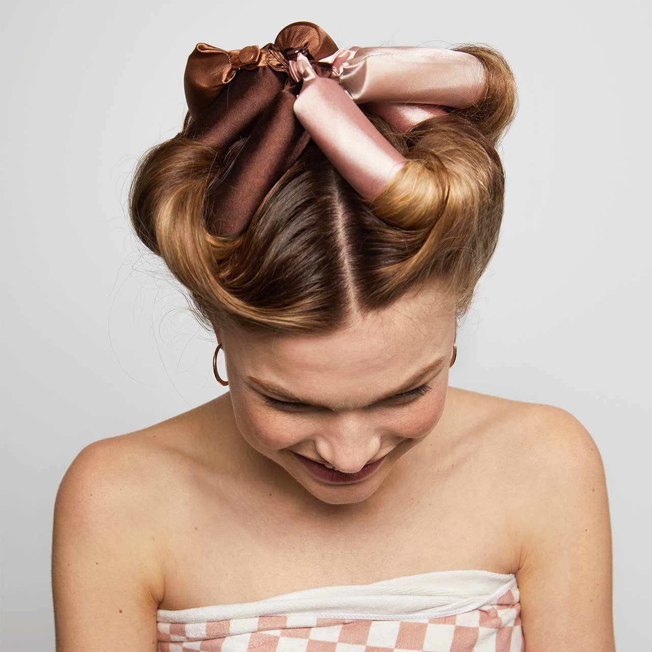 Satin Jumbo Flexi Rods 4 PCs- Rosewood KITSCH