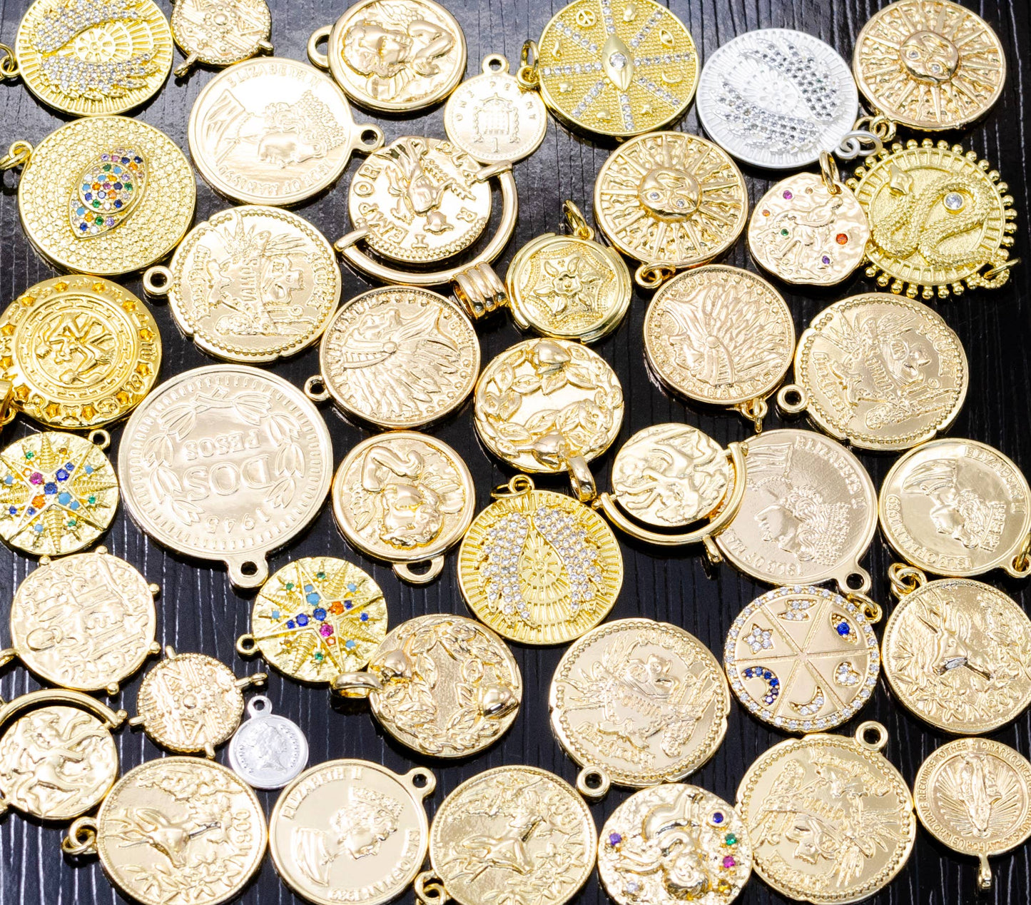 Random Bulk Gold Charm Assorted Mix Bar Charm Supply