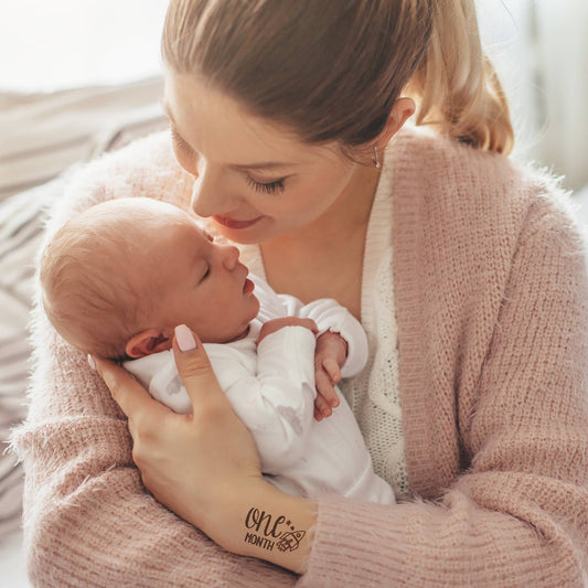 Baby Boy Milestone Temporary Tattoo Pack INKED by Dani