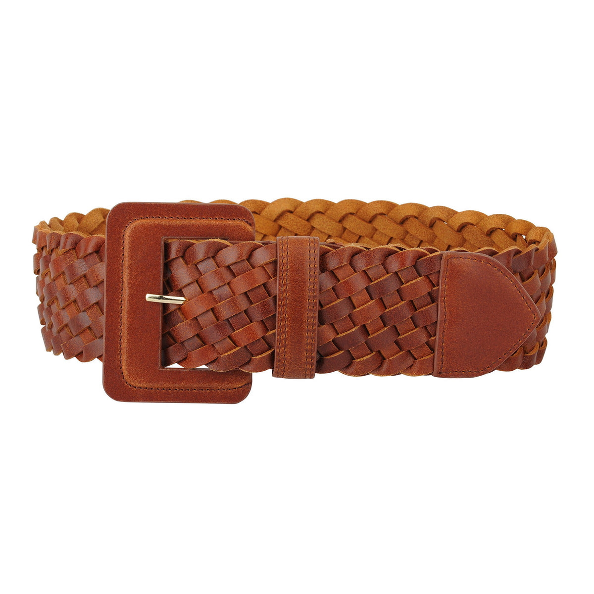 Wide Classic Woven Leather Belt Most Wanted USA