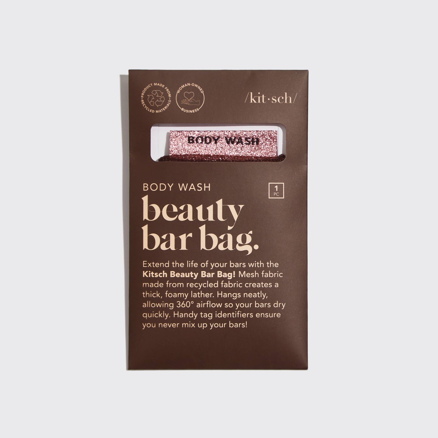 Body Wash Beauty Bar Bag- Chocolate KITSCH