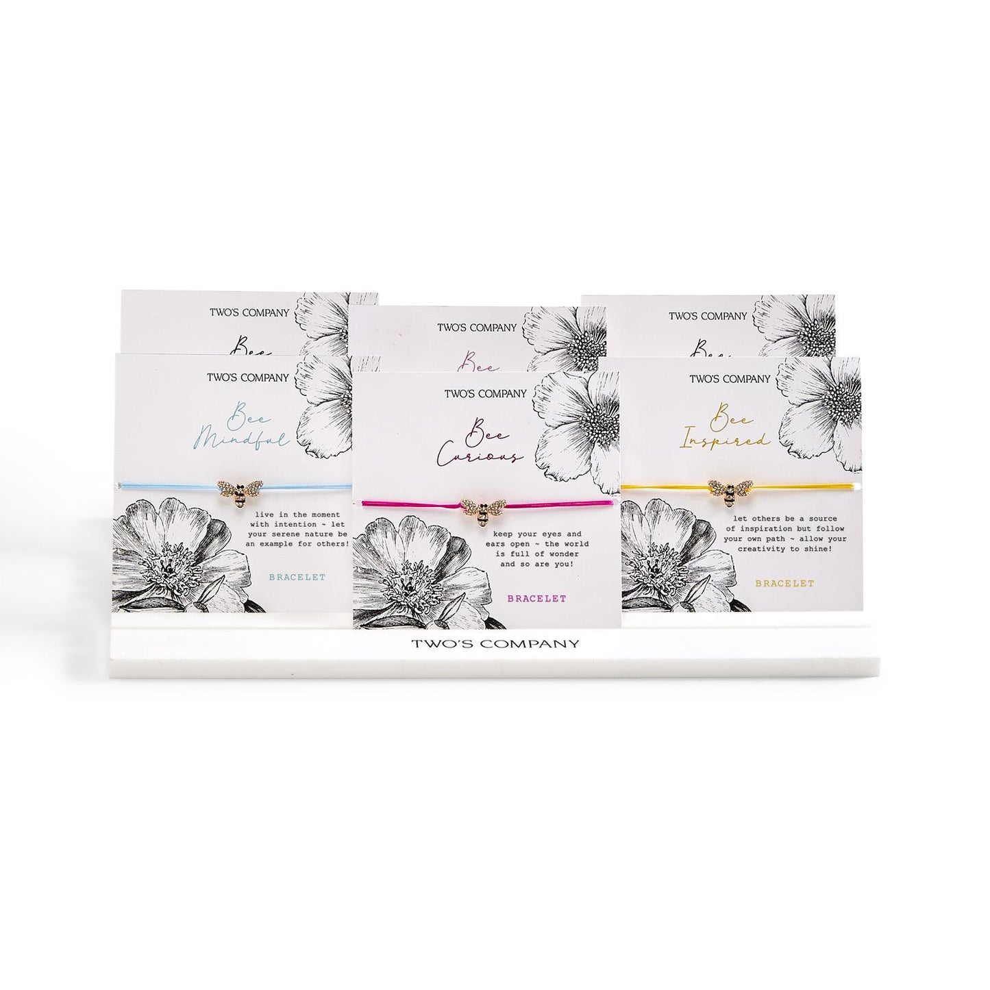 Bee Happy Rhinestone Adjustable Bracelet Two's Company