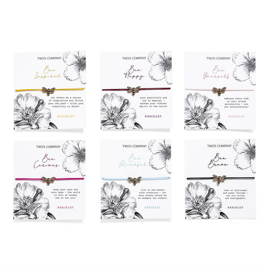 Bee Happy Rhinestone Adjustable Bracelet Two's Company