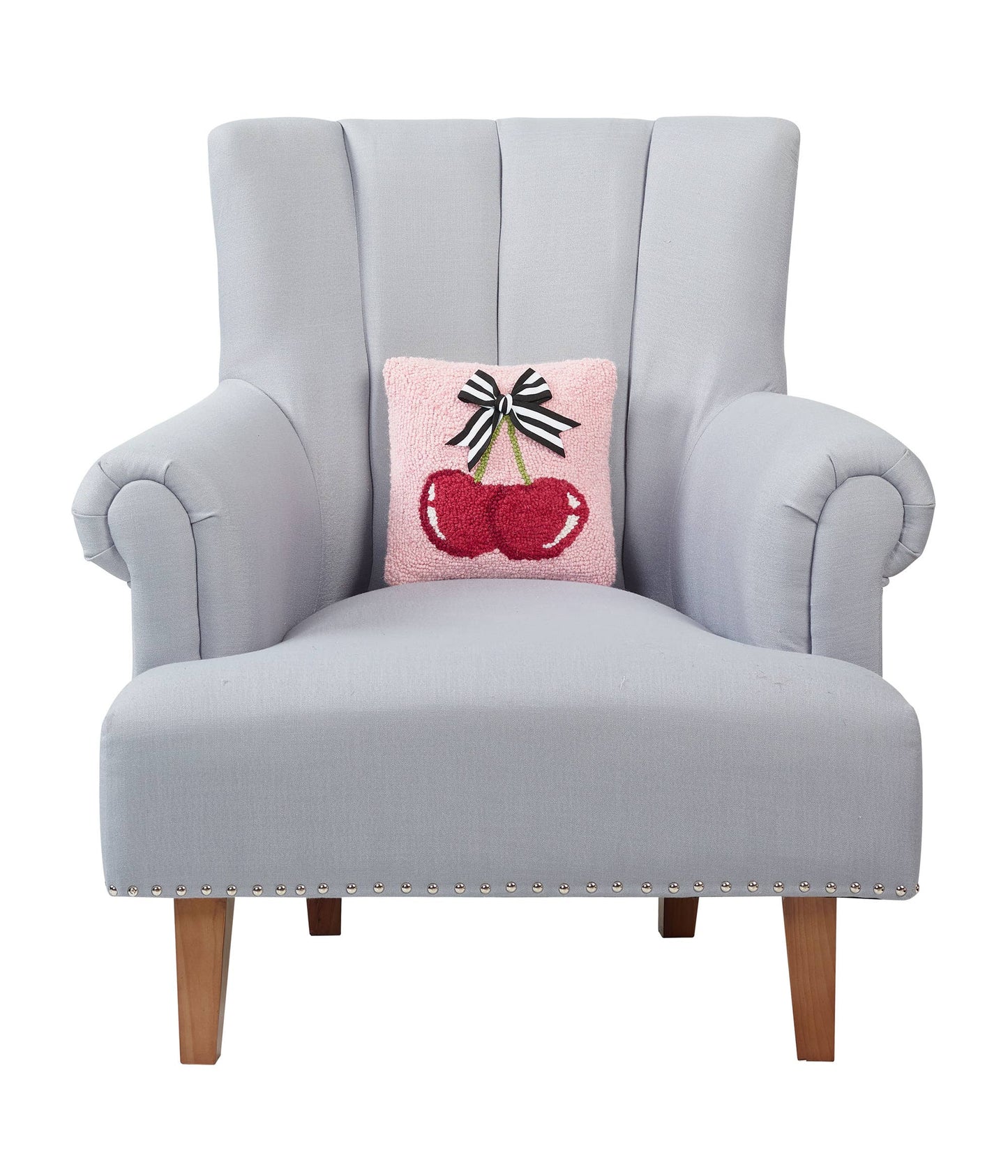 Cherries W/Ribbon Hook Pillow Peking Handicraft