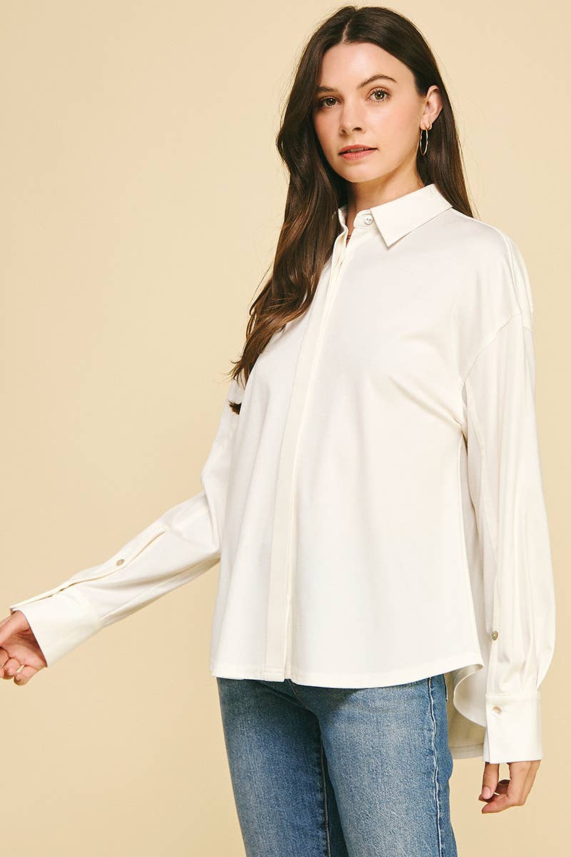 BASIC COLLAR BUTTON DOWN SHIRT