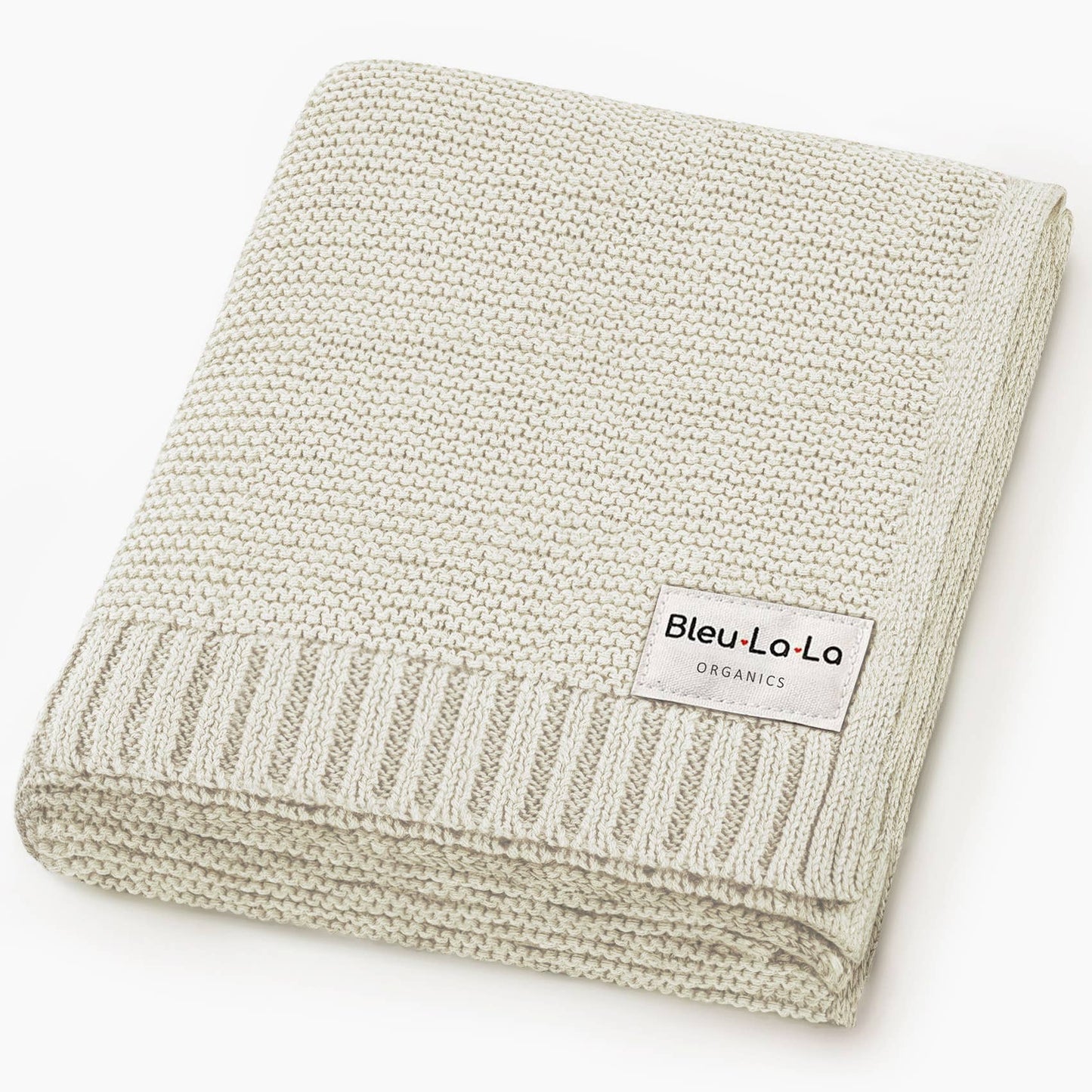 100% Organic Luxury Cotton Swaddle Receiving Baby Blanket Bleu La La