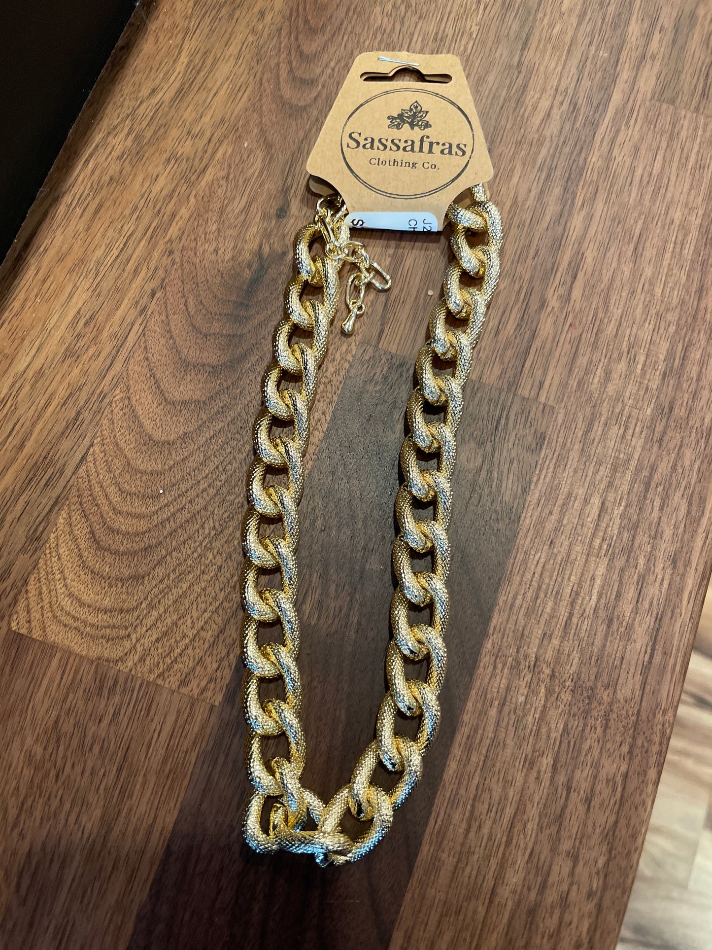 Chunky Chain Short Necklace Golden Stella