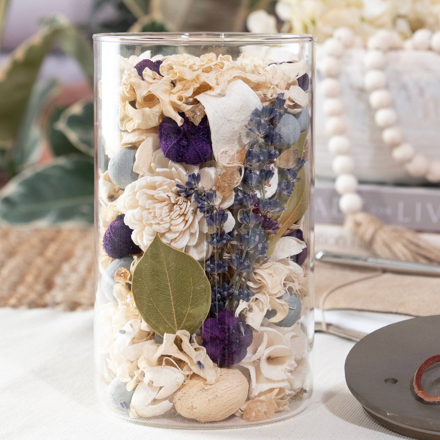 Amber Lavender Potpourri Jar Andaluca