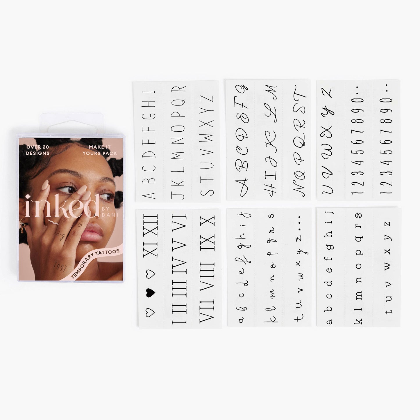Make It Yours Temporary Tattoo Pack INKED by Dani