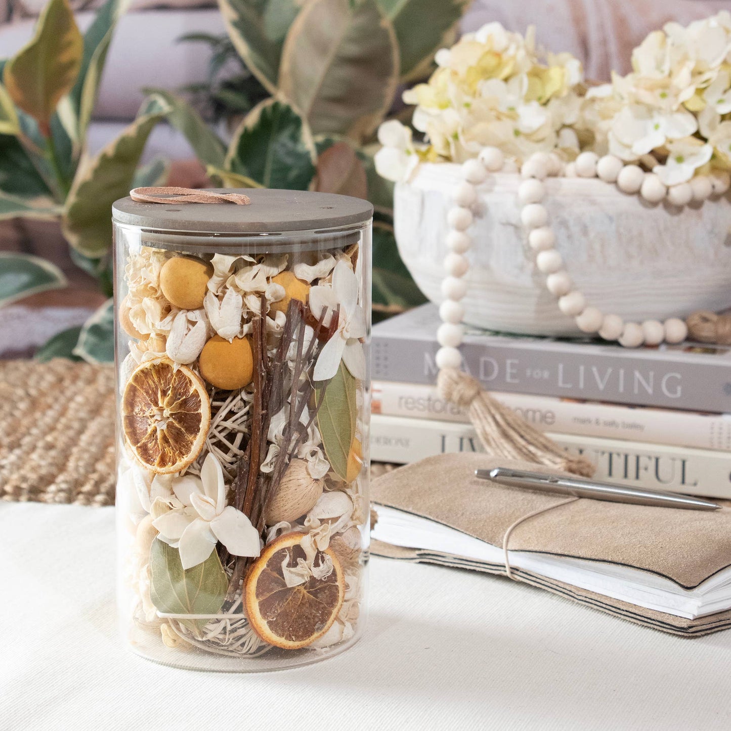 Lemon Zest & Thyme Potpourri Jar Andaluca