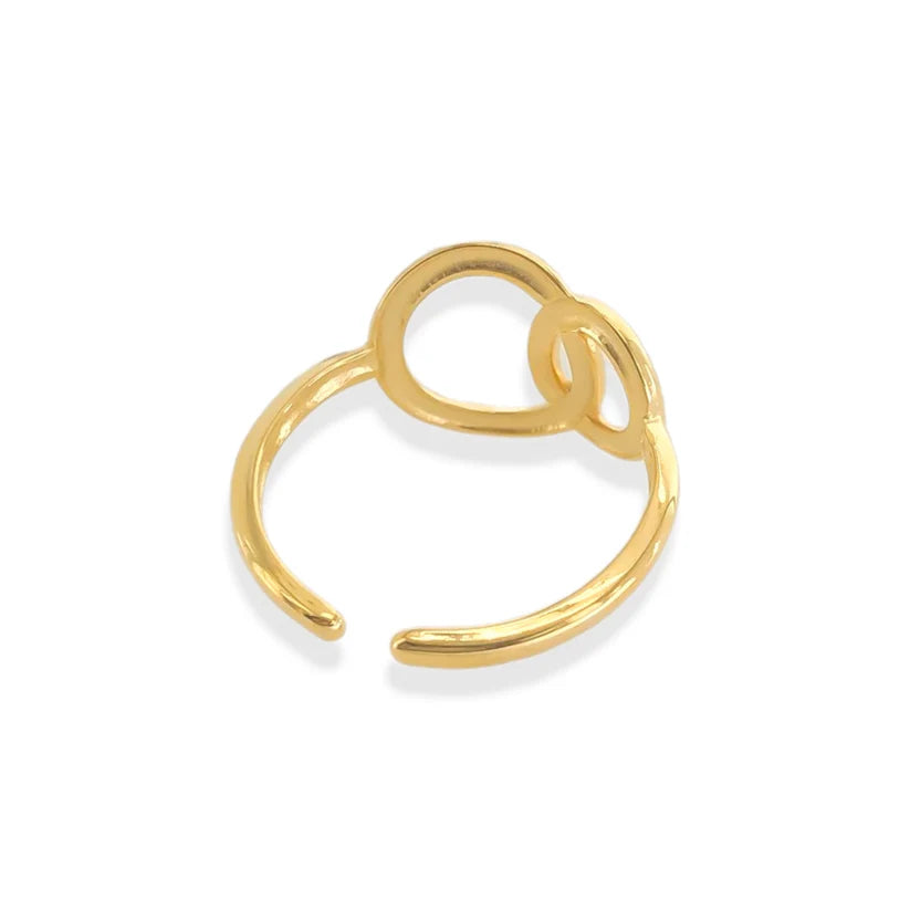 Double Circle Adjustable Ring