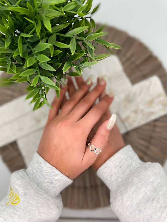 Silver Plated Adjustable Ring - Open Rings